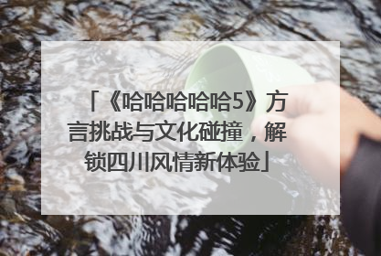《哈哈哈哈哈5》方言挑战与文化碰撞，解锁四川风情新体验
