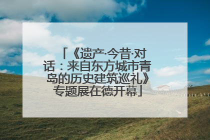 《遗产·今昔·对话：来自东方城市青岛的历史建筑巡礼》专题展在德开幕