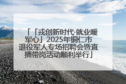 「戎创新时代·就业暖军心」2025年铜仁市退役军人专场招聘会暨直播带岗活动顺利举行
