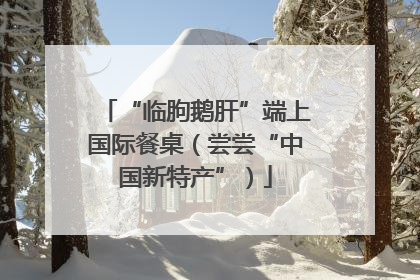 “临朐鹅肝”端上国际餐桌（尝尝“中国新特产”）
