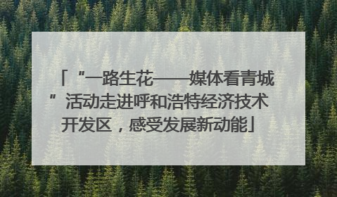 “一路生花——媒体看青城”活动走进呼和浩特经济技术开发区，感受发展新动能