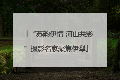 “苏韵伊情 河山共影”摄影名家聚焦伊犁