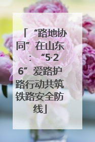 “路地协同”在山东：“5·26”爱路护路行动共筑铁路安全防线
