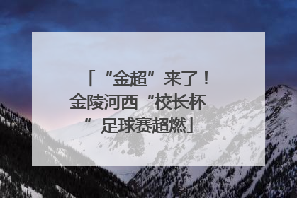 “金超”来了！金陵河西“校长杯”足球赛超燃