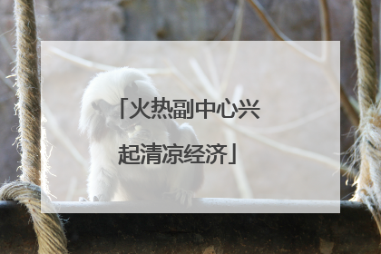 火热副中心兴起清凉经济