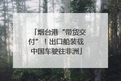烟台港“带货交付”！出口船装载中国车驶往非洲