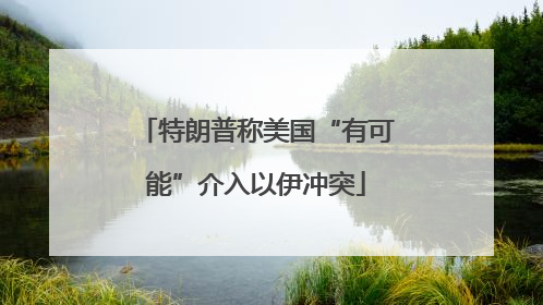 特朗普称美国“有可能”介入以伊冲突