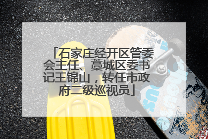 石家庄经开区管委会主任、藁城区委书记王锦山，转任市政府二级巡视员