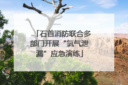 石首消防联合多部门开展“氯气泄漏”应急演练