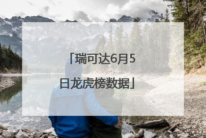 瑞可达6月5日龙虎榜数据