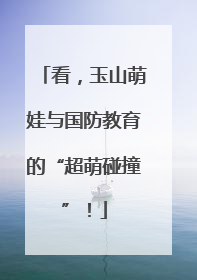 看，玉山萌娃与国防教育的“超萌碰撞”！