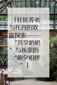 社区养老与托育的双赢探索——“共享奶奶”与孩童的“朝夕相伴”