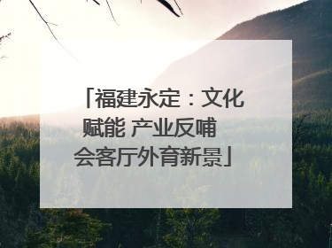 福建永定：文化赋能 产业反哺 会客厅外育新景