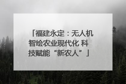 福建永定：无人机智绘农业现代化 科技赋能“新农人”