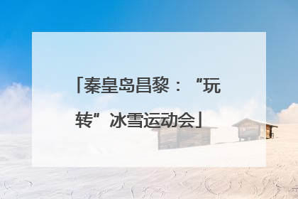 秦皇岛昌黎：“玩转”冰雪运动会