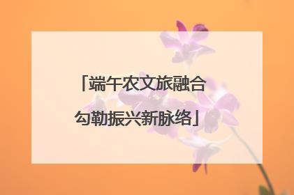 端午农文旅融合 勾勒振兴新脉络