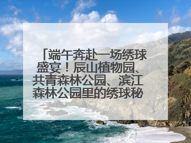 端午奔赴一场绣球盛宴！辰山植物园、共青森林公园、滨江森林公园里的绣球秘境在这里