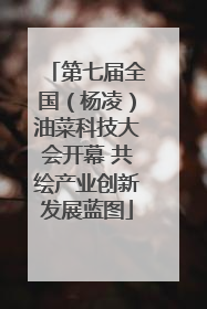 第七届全国（杨凌）油菜科技大会开幕 共绘产业创新发展蓝图