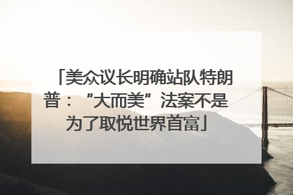 美众议长明确站队特朗普：“大而美”法案不是为了取悦世界首富