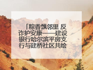 粽香飘邻里 反诈护安康——建设银行哈尔滨平房支行与建桥社区共绘端午温情画卷