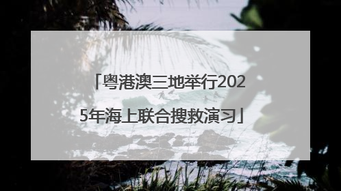 粤港澳三地举行2025年海上联合搜救演习