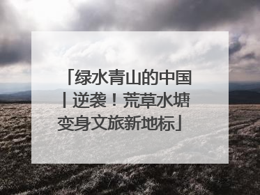 绿水青山的中国丨逆袭！荒草水塘变身文旅新地标