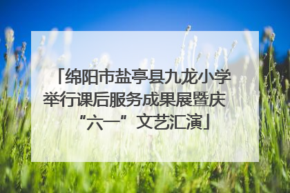 绵阳市盐亭县九龙小学举行课后服务成果展暨庆“六一”文艺汇演
