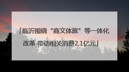 临沂围绕“商文体旅”等一体化改革 带动相关消费2.1亿元