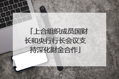 上合组织成员国财长和央行行长会议支持深化财金合作