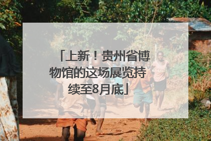 上新！贵州省博物馆的这场展览持续至8月底