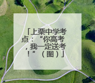 上栗中学考点：“你高考，我一定送考！”（图）