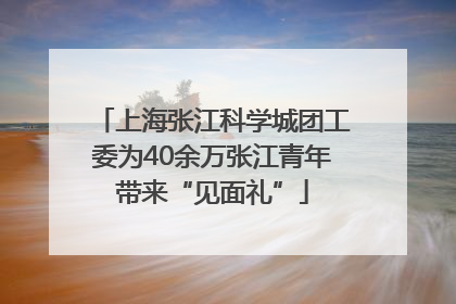 上海张江科学城团工委为40余万张江青年带来“见面礼”