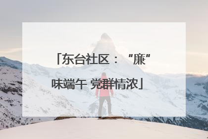 东台社区：“廉”味端午 党群情浓