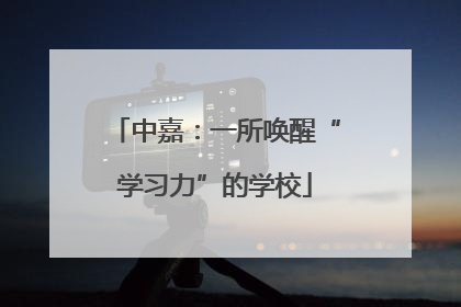 中嘉：一所唤醒“学习力”的学校
