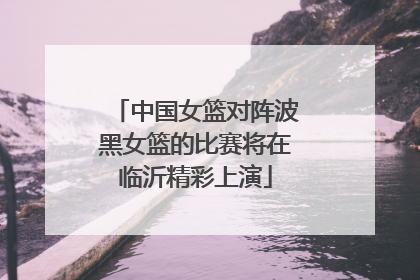 中国女篮对阵波黑女篮的比赛将在临沂精彩上演