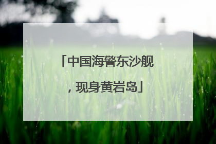 中国海警东沙舰，现身黄岩岛