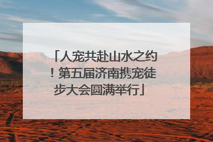 人宠共赴山水之约！第五届济南携宠徒步大会圆满举行