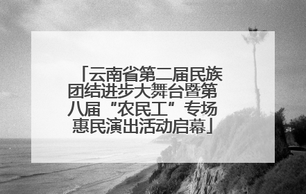 云南省第二届民族团结进步大舞台暨第八届“农民工”专场惠民演出活动启幕