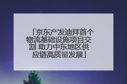 京东产发迪拜首个物流基础设施项目交割 助力中东地区供应链高质量发展