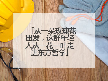 从一朵玫瑰花出发，这群年轻人从一花一叶走进东方哲学