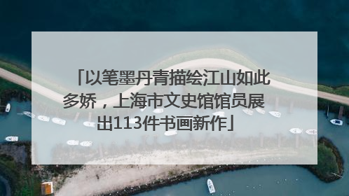 以笔墨丹青描绘江山如此多娇，上海市文史馆馆员展出113件书画新作