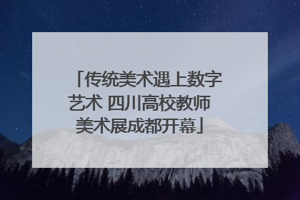 传统美术遇上数字艺术 四川高校教师美术展成都开幕