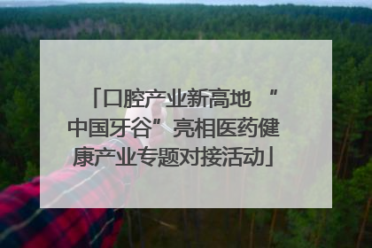 口腔产业新高地 “中国牙谷”亮相医药健康产业专题对接活动