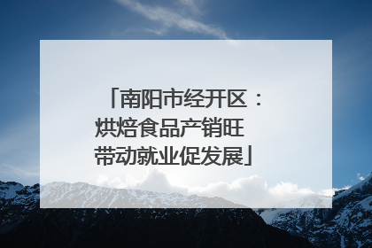 南阳市经开区：烘焙食品产销旺 带动就业促发展