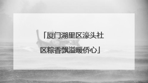 厦门湖里区濠头社区粽香飘溢暖侨心