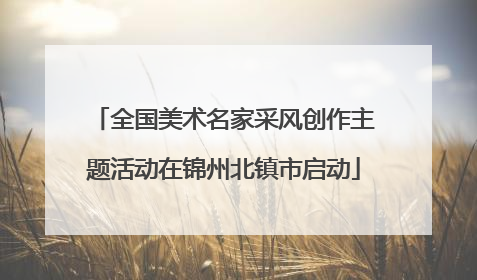 全国美术名家采风创作主题活动在锦州北镇市启动