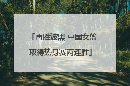 再胜波黑 中国女篮取得热身赛两连胜