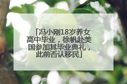 冯小刚18岁养女高中毕业，徐帆赴美国参加其毕业典礼，此前否认移民