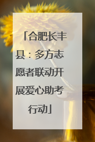 合肥长丰县：多方志愿者联动开展爱心助考行动
