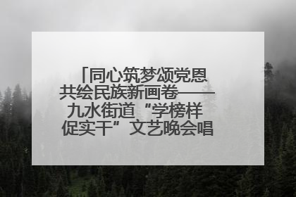 同心筑梦颂党恩 共绘民族新画卷——九水街道“学榜样 促实干”文艺晚会唱响民族团结主旋律